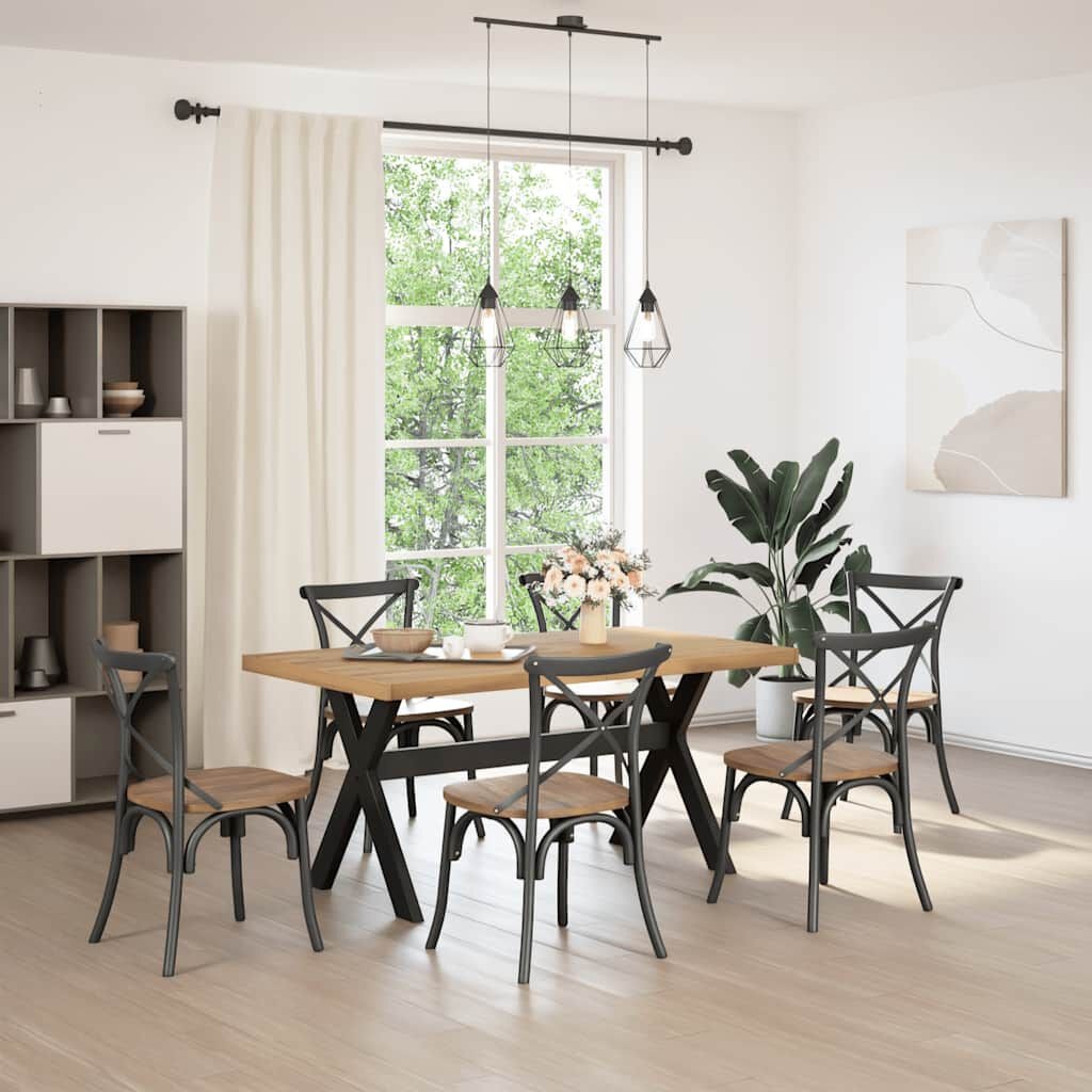 vidaXL Eettafel NOAIN Grenenhout 160cm - 35% Korting!