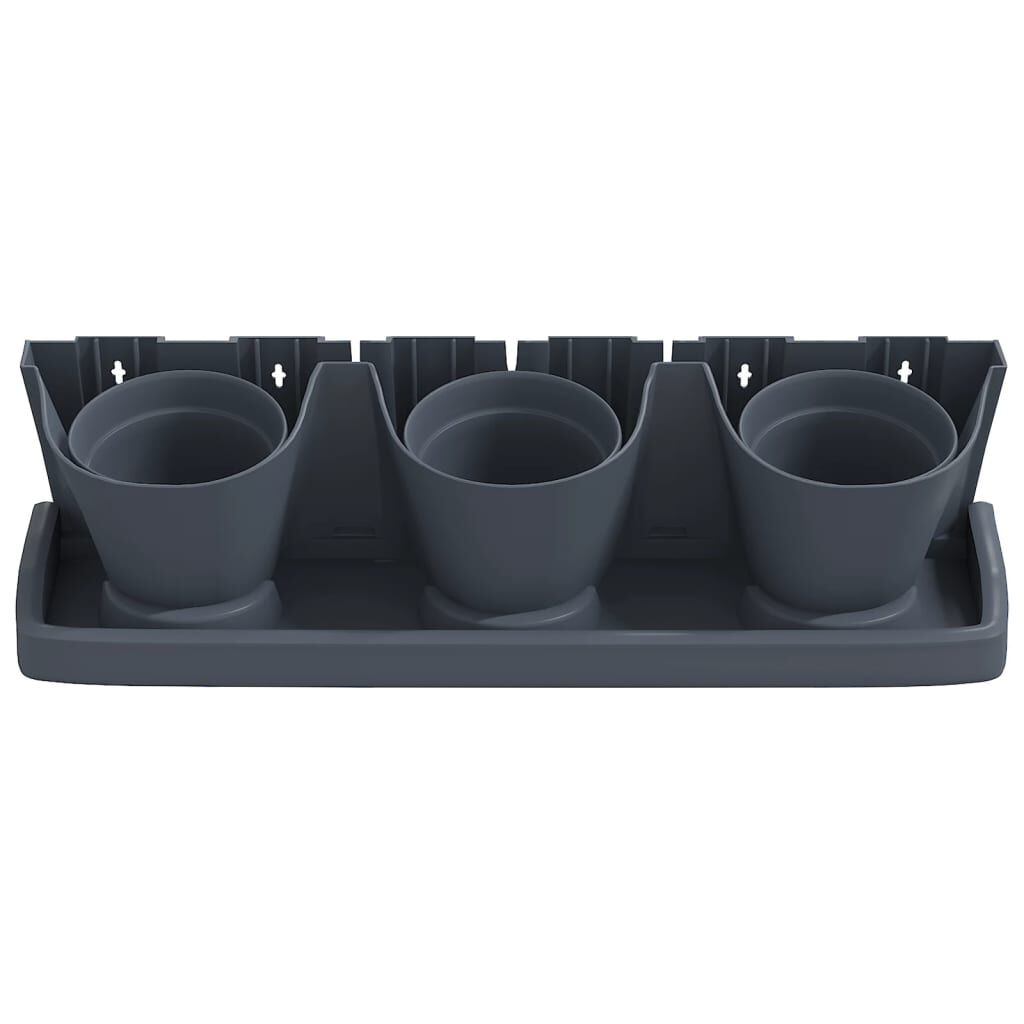 vidaXL Verticale Plantenbak Set (12-delig) Antraciet - 35% Korting!