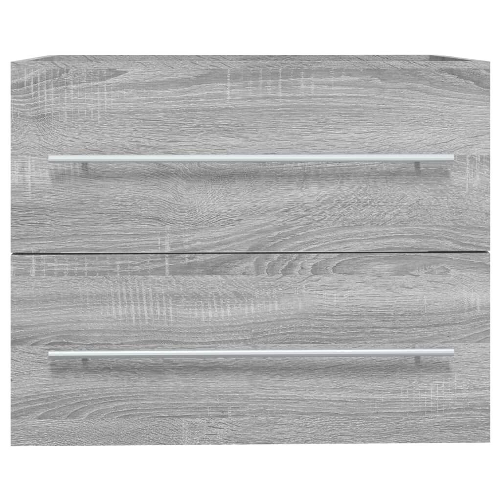 vidaXL Wastafelkast Grijs Sonoma Eiken 60cm - 35% Korting!