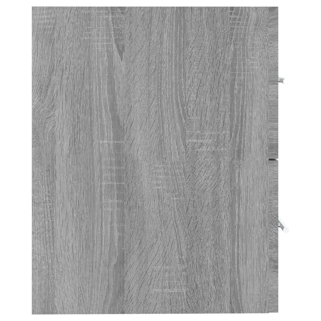 vidaXL Wastafelkast Grijs Sonoma Eiken 60cm - 35% Korting!
