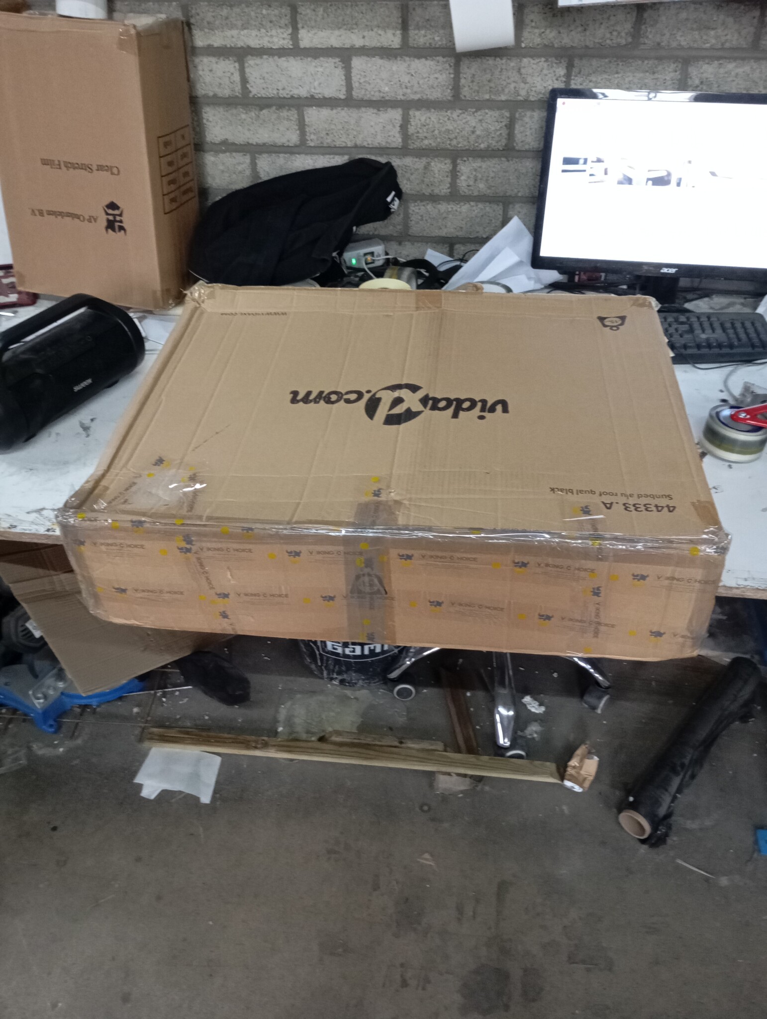 vidaXL Ligbed Zwart - 55% Korting - Inklapbaar met Dak!