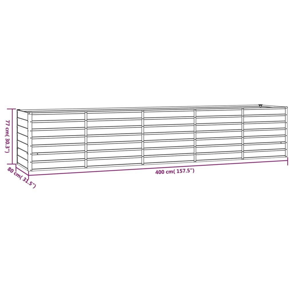 vidaXL Verhoogde Cortenstaal Plantenbak 400cm - 35% Korting!