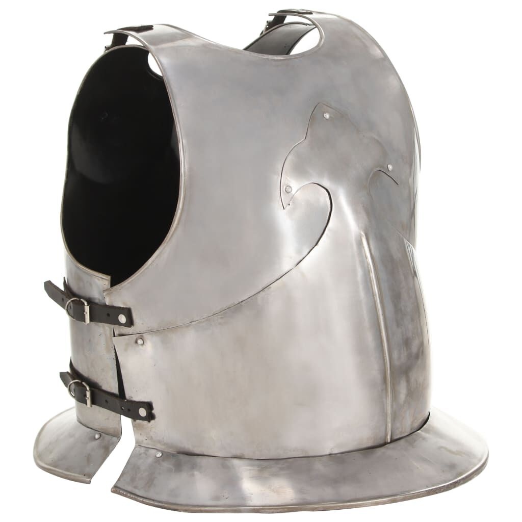 Middeleeuws Kuras Replica - Zilverkleurig Staal - 35% Korting!
