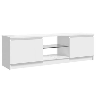 vidaXL TV-Meubel Wit Hoogglans LED - 35% Korting!