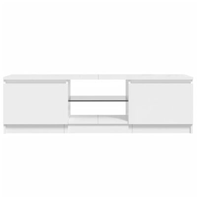 vidaXL TV-Meubel Wit Hoogglans LED - 35% Korting!