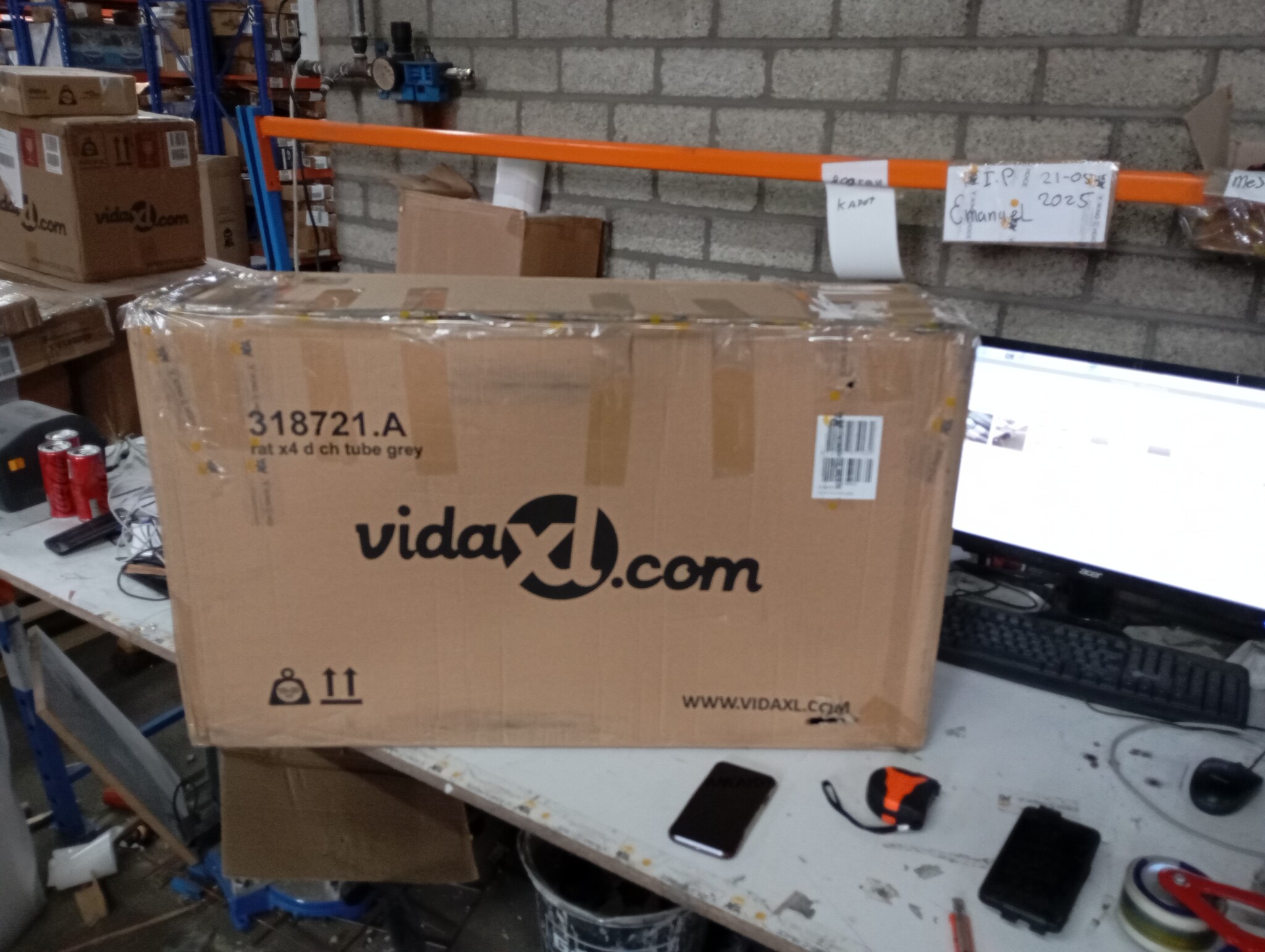 vidaXL Tuinstoelen (4 st.) Grijs - 50% Korting! Lichte Gebruikssporen