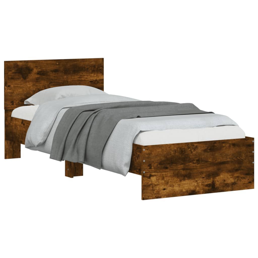 Bedframe Gerookt Eiken 90x190cm - 35% Korting!