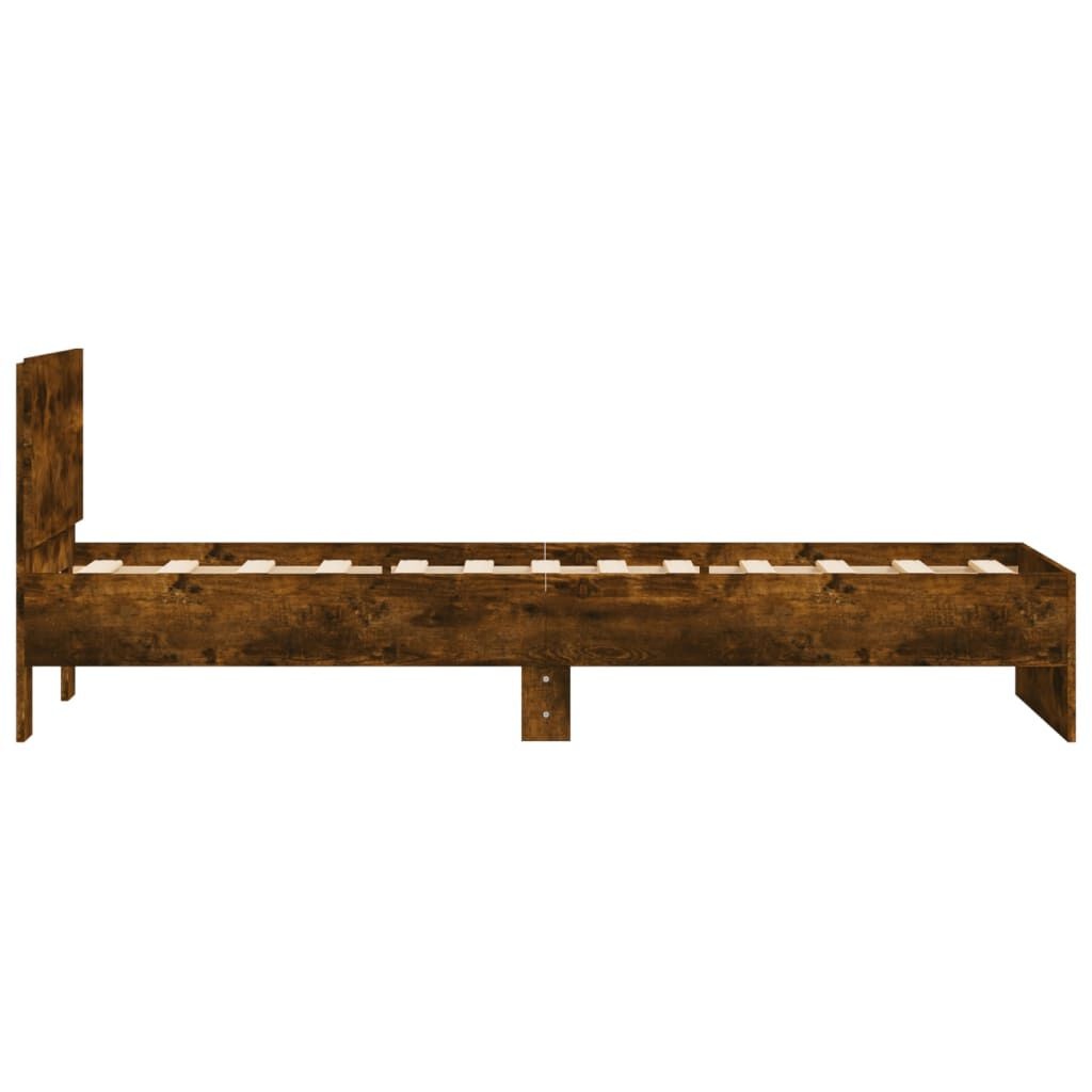Bedframe Gerookt Eiken 90x190cm - 35% Korting!