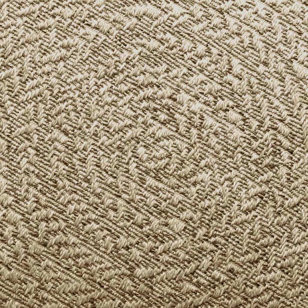 vidaXL Vloerkleed Beige Ø120cm - Jute Look - 35% Korting!