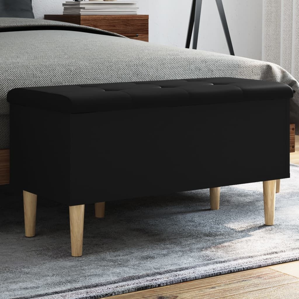vidaXL Opbergbankje Zwart 82cm - 35% Korting!