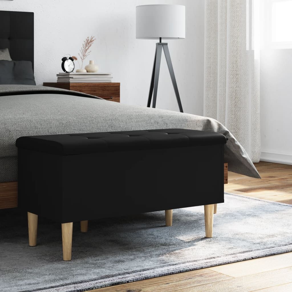 vidaXL Opbergbankje Zwart 82cm - 35% Korting!
