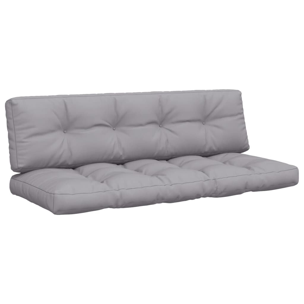 vidaXL Palletkussens Grijs (2 st) -35% Korting!