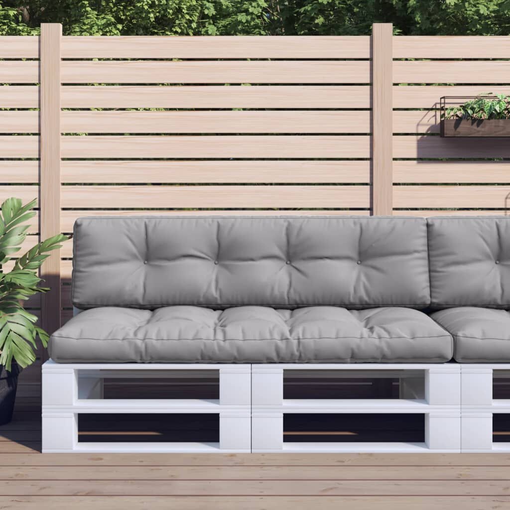 vidaXL Palletkussens Grijs (2 st) -35% Korting!
