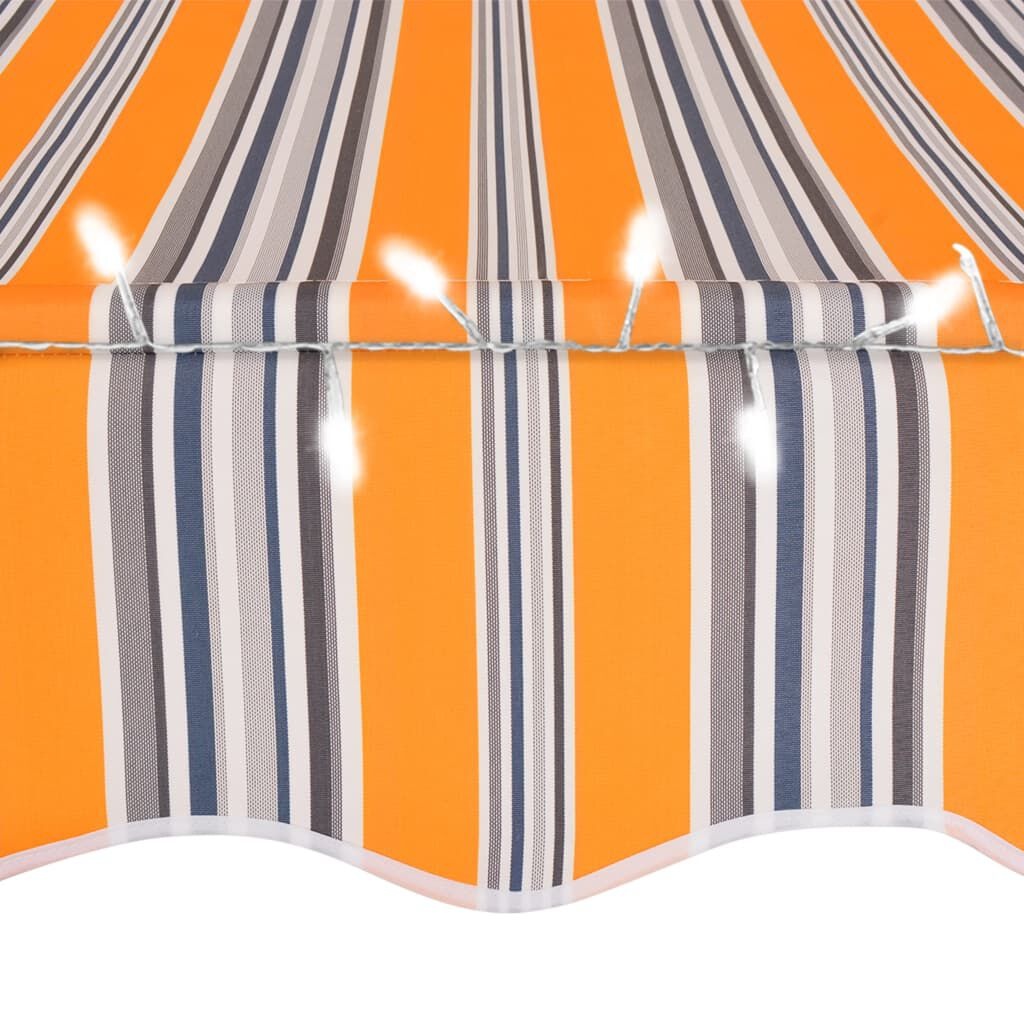 vidaXL Luifel 300cm Geel/Blauw met LED - 35% Korting!