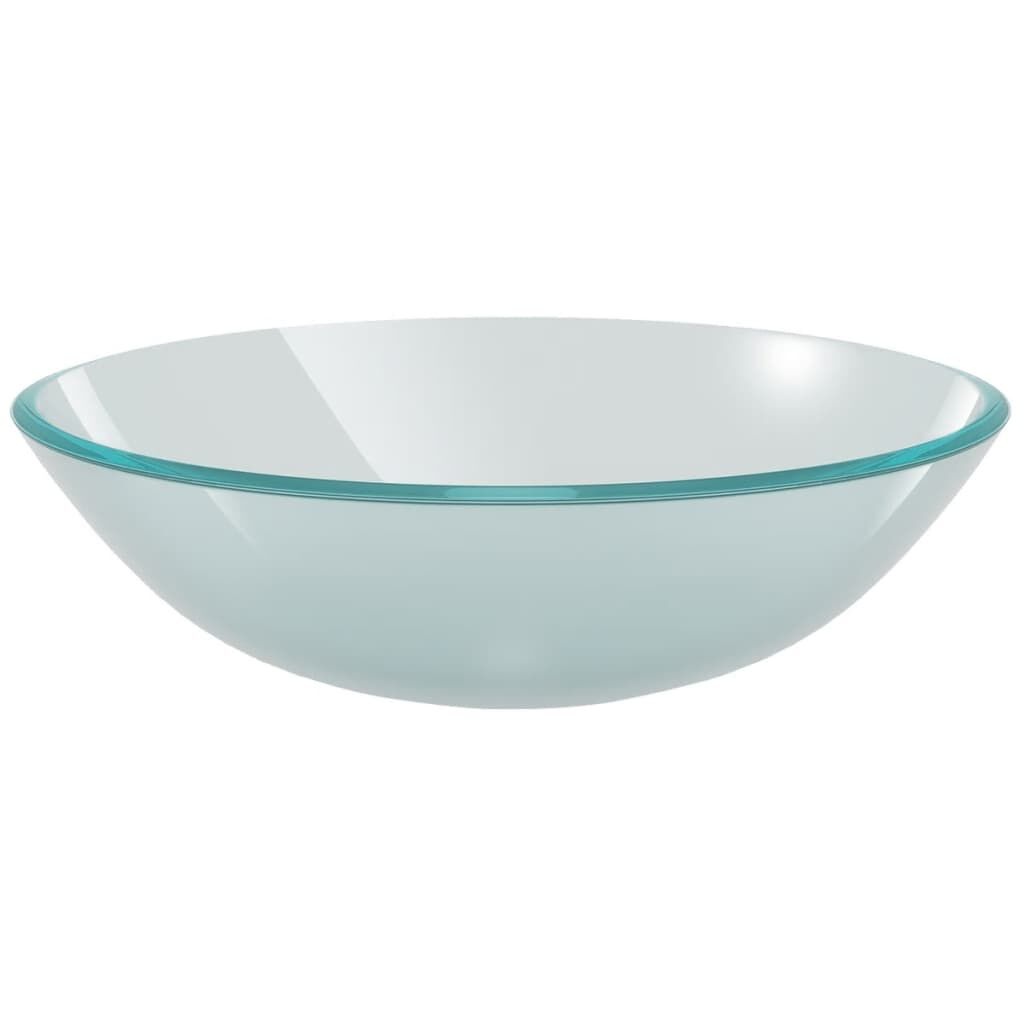 vidaXL Matglazen Wasbak 42cm - Krasje - 47% Korting!