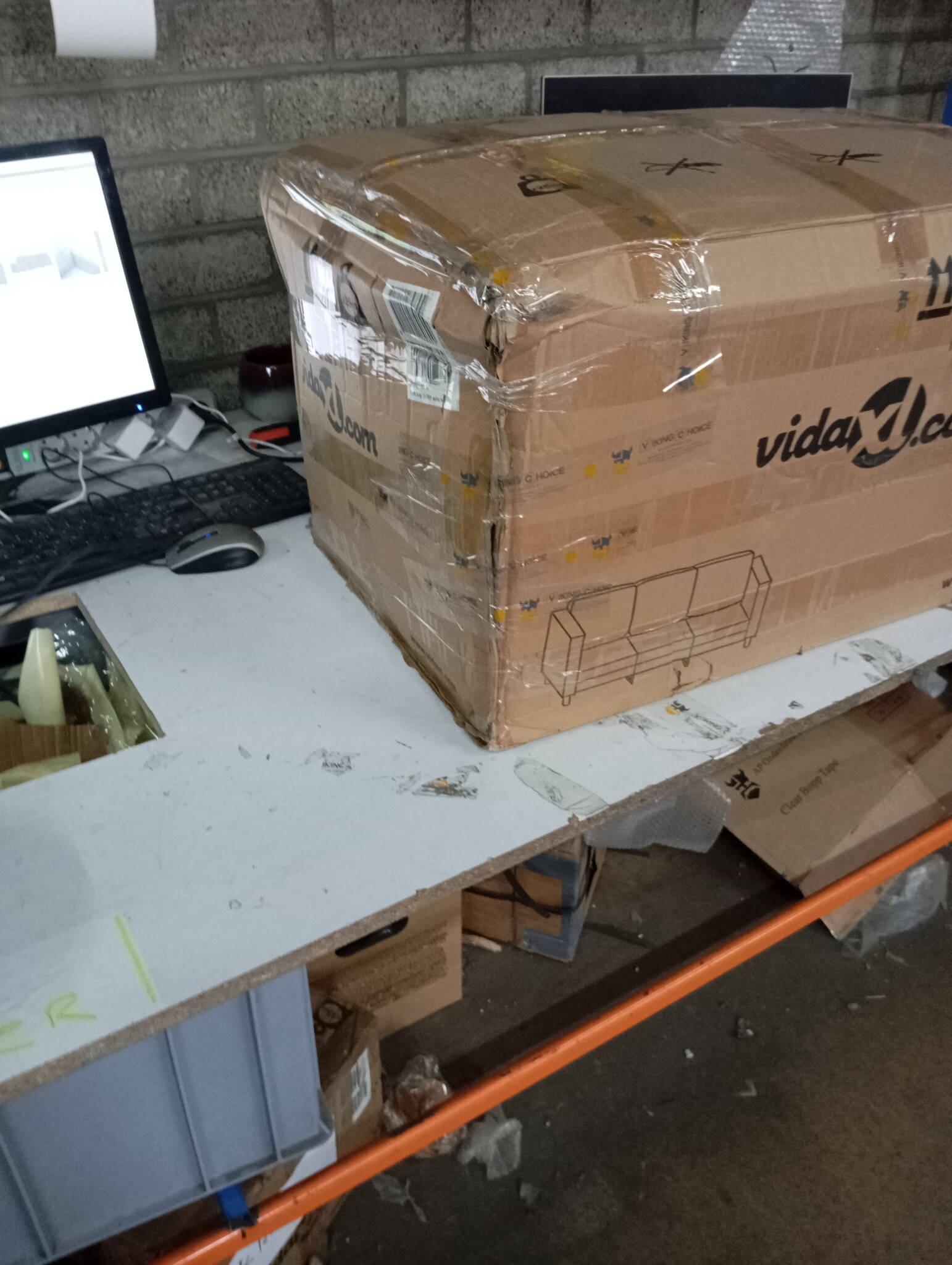 vidaXL Driezitsbank Lichtgrijs - 45% Korting! Ruime 180cm