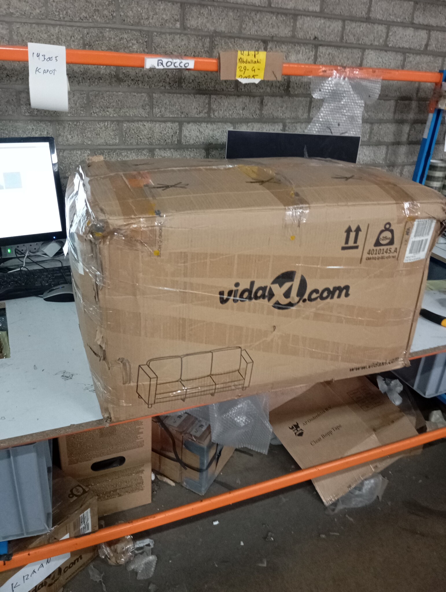 vidaXL Driezitsbank Lichtgrijs - 45% Korting! Ruime 180cm