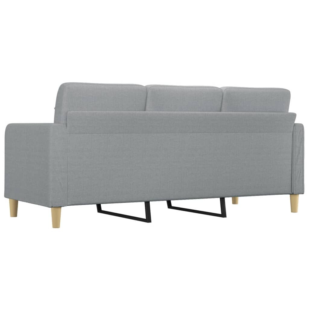vidaXL Driezitsbank Lichtgrijs - 45% Korting! Ruime 180cm