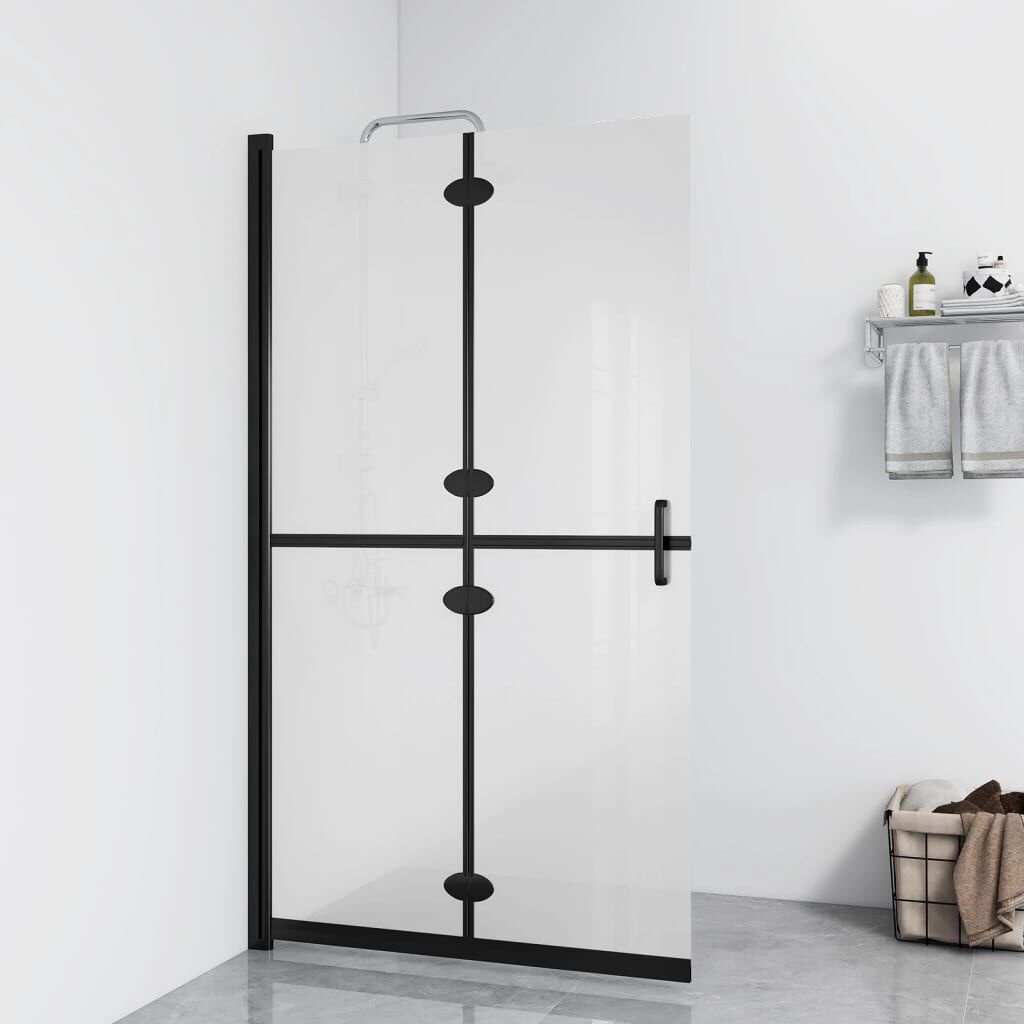 Inloopdouchewand Inklapbaar 120cm - Mat Glas - 35% Korting!