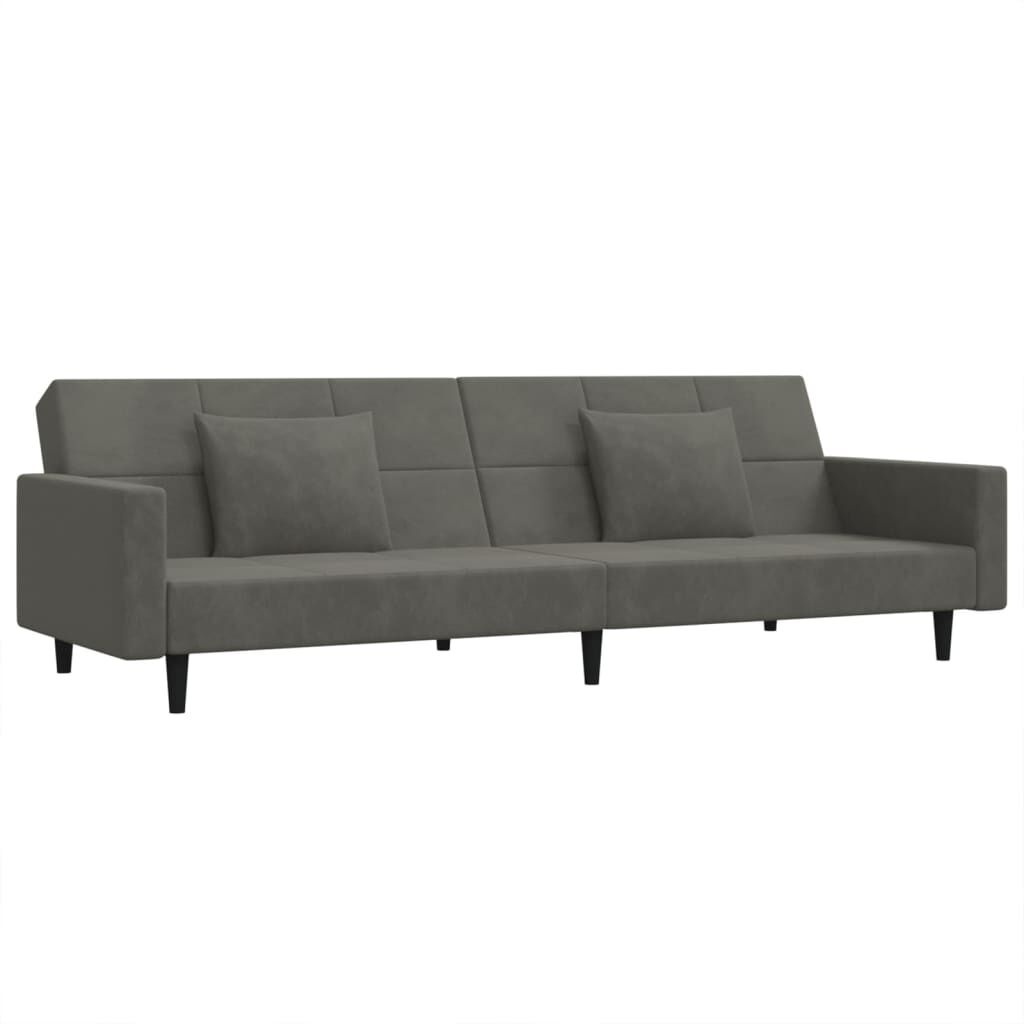 VidaXL Slaapbank Fluweel Donkergrijs -35%
