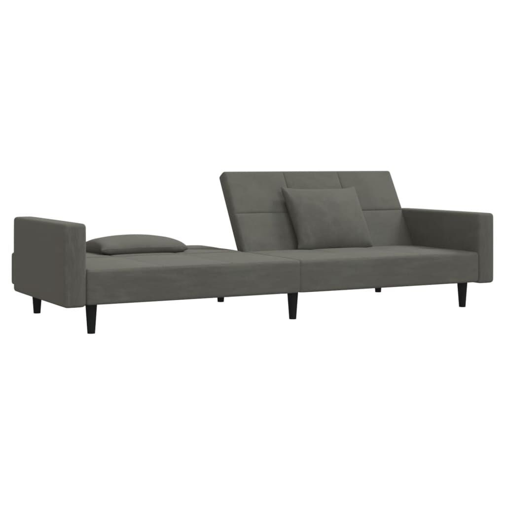 VidaXL Slaapbank Fluweel Donkergrijs -35%