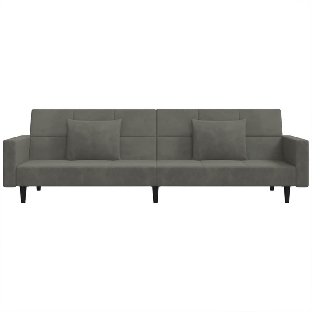 VidaXL Slaapbank Fluweel Donkergrijs -35%
