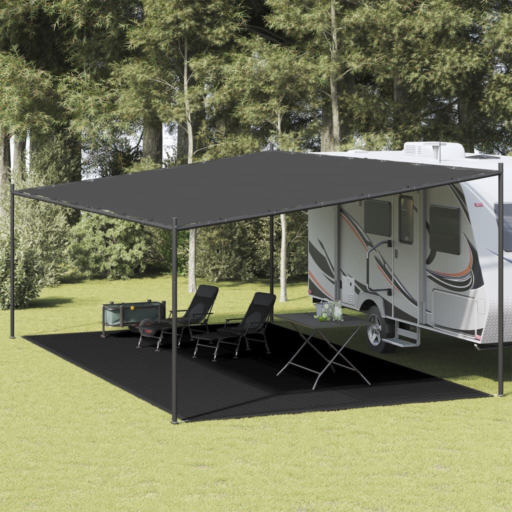 vidaXL Tenttapijt 400x700 Zwart - 35% Korting!