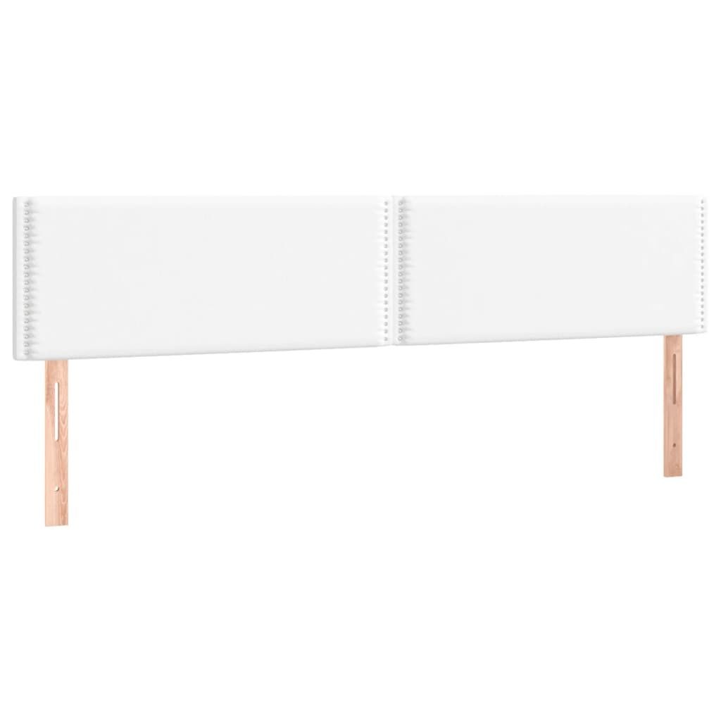 vidaXL Hoofdborden 2x 100cm Wit Kunstleer -41% Korting!