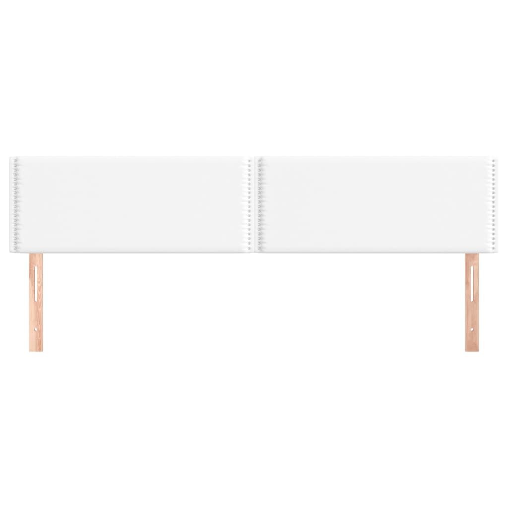 vidaXL Hoofdborden 2x 100cm Wit Kunstleer -41% Korting!