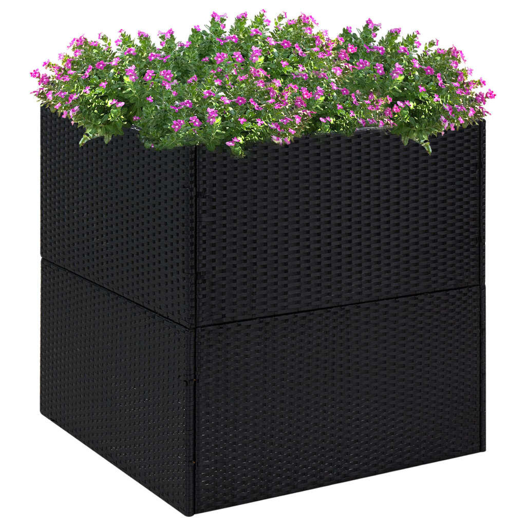 vidaXL Plantenbak 80x80x80 Zwart - 35% Korting!