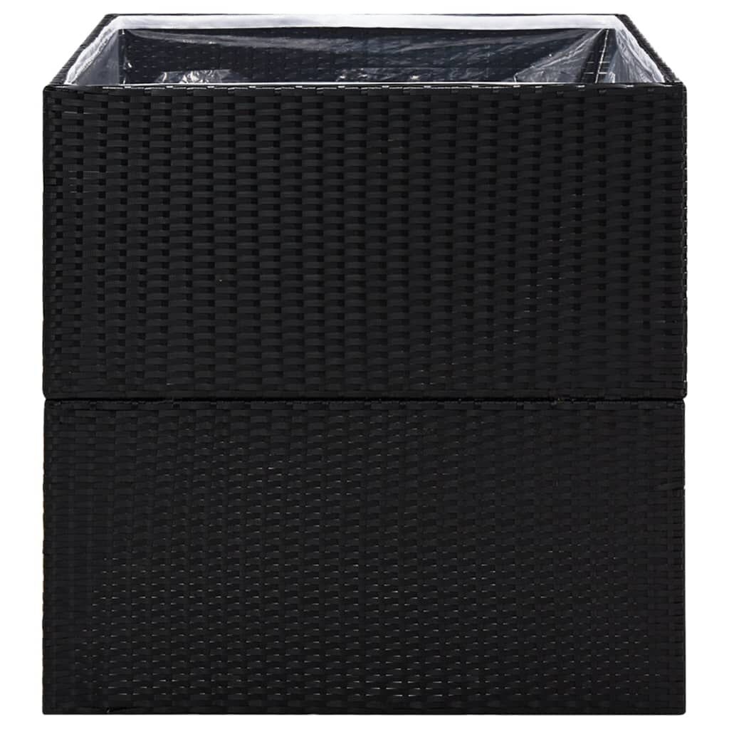 vidaXL Plantenbak 80x80x80 Zwart - 35% Korting!