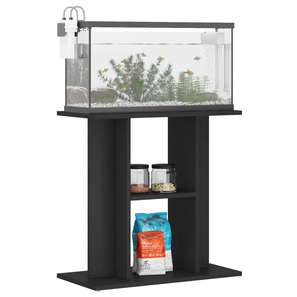 vidaXL Aquariumstandaard 60x30x60 cm Zwart - 35% Korting!