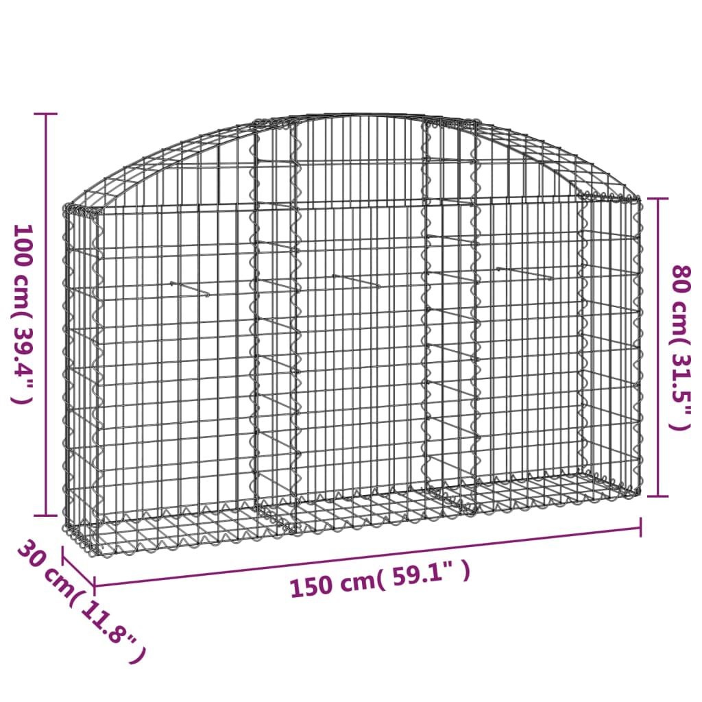 VidaXL Schanskorf Gewelfd 150cm - 35% Korting!