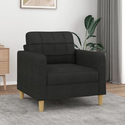 vidaXL Zwarte Fauteuil 60cm - Nu 35% Korting!