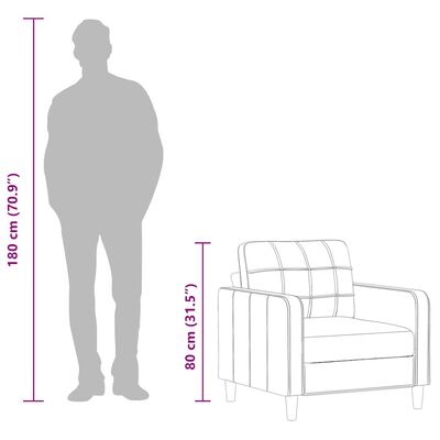 vidaXL Zwarte Fauteuil 60cm - Nu 35% Korting!