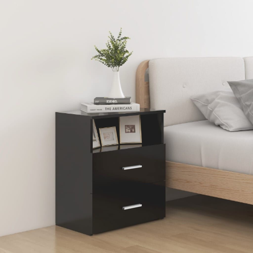 vidaXL Nachtkastjes (2 st.) Zwart - 35% Korting!