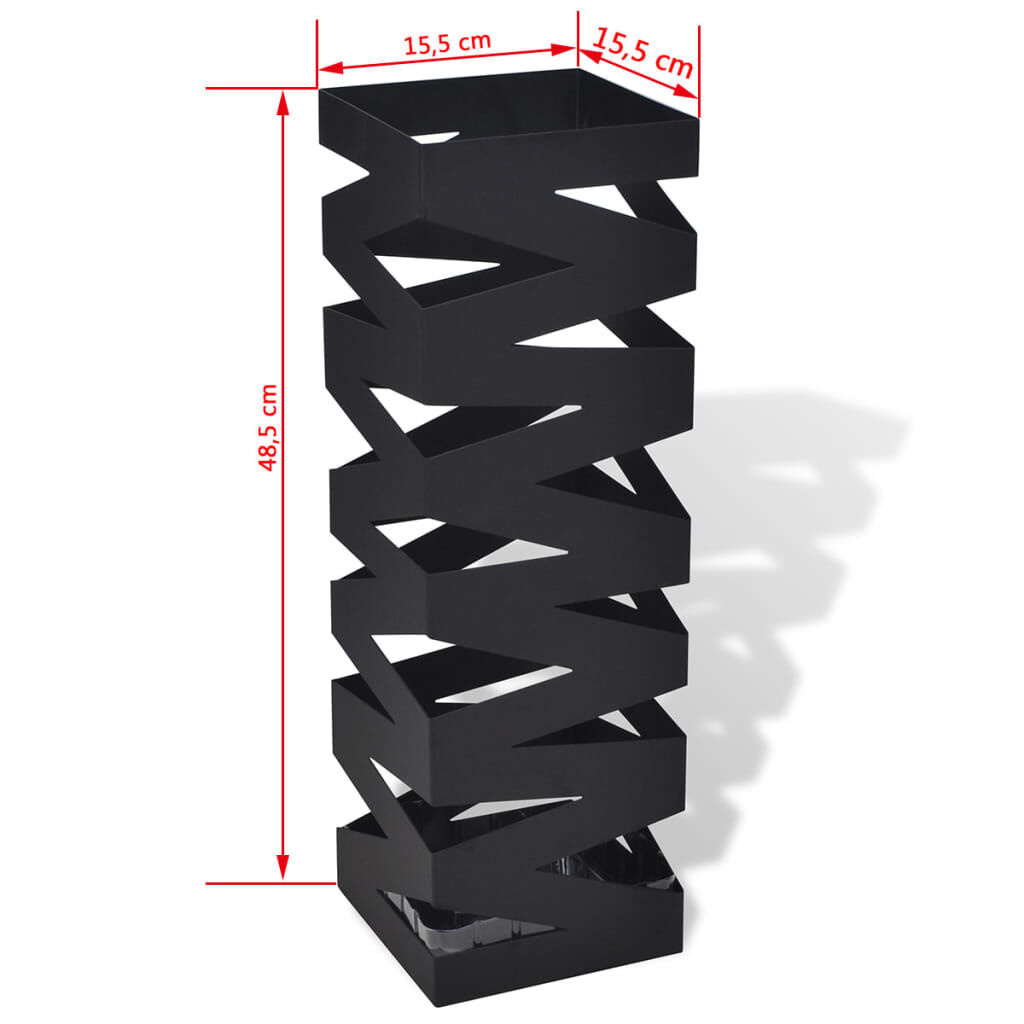 VidaXL Paraplubak Zwart 48,5cm - 35% Korting!