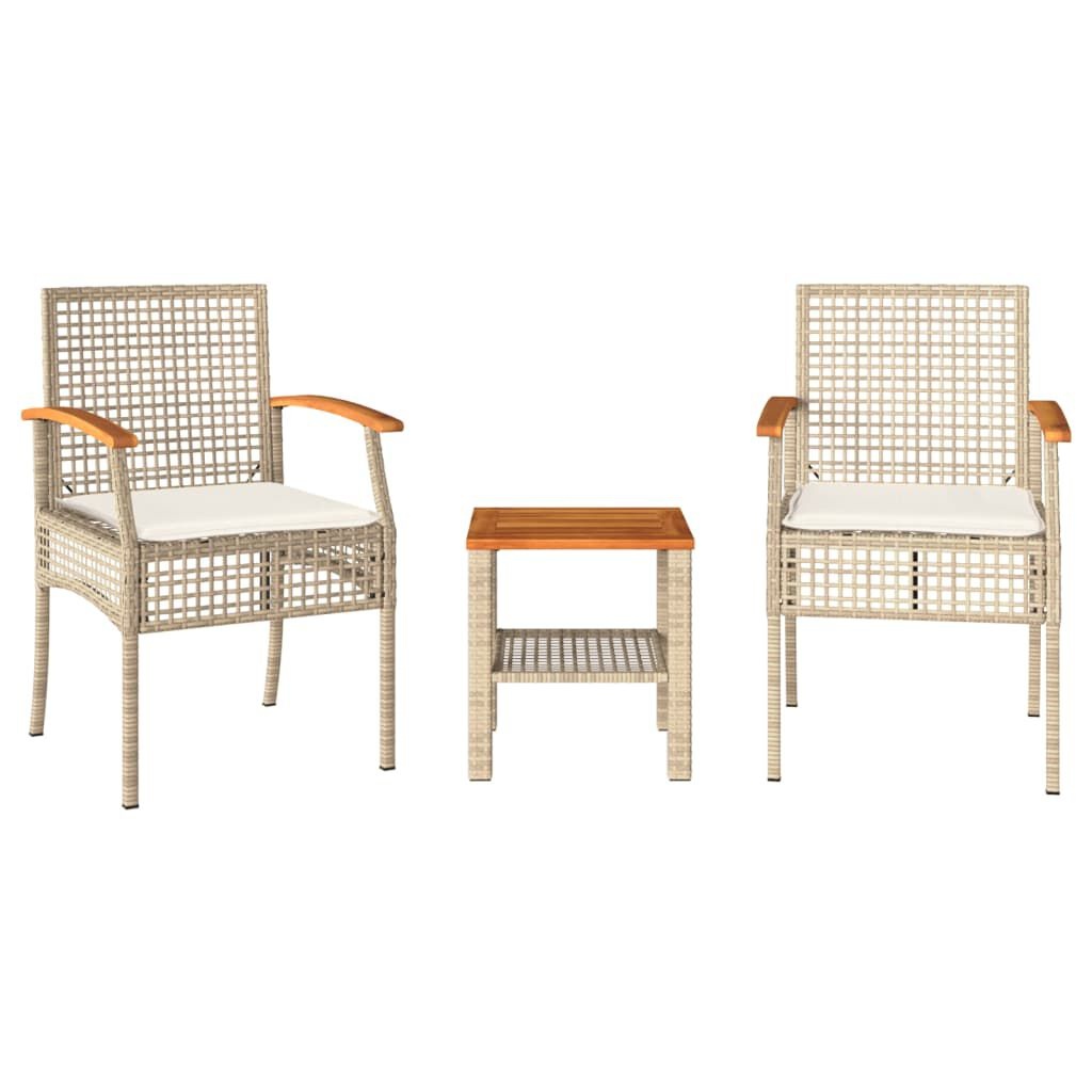 VidaXL Bistroset 3-delig Beige - 35% Korting!
