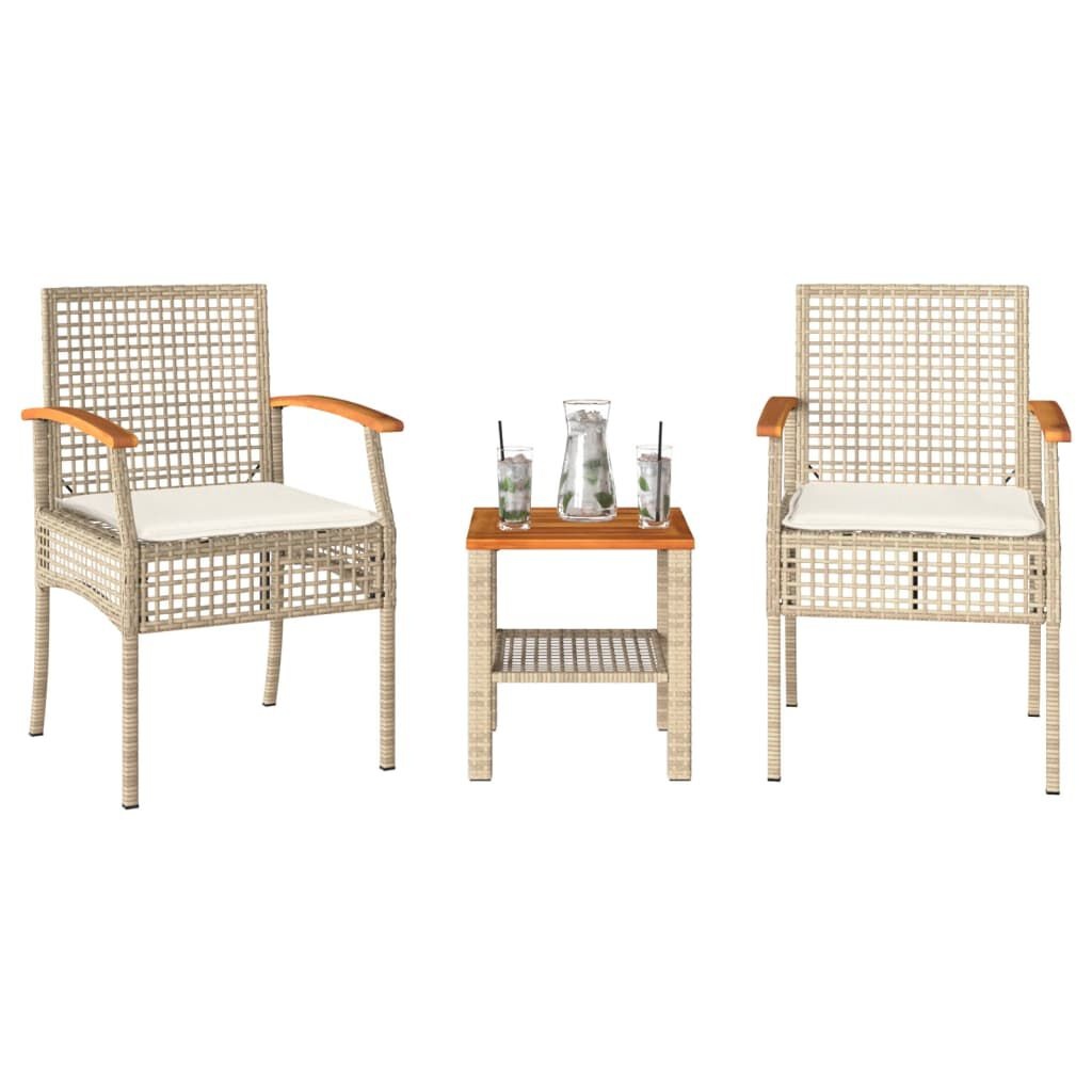 VidaXL Bistroset 3-delig Beige - 35% Korting!