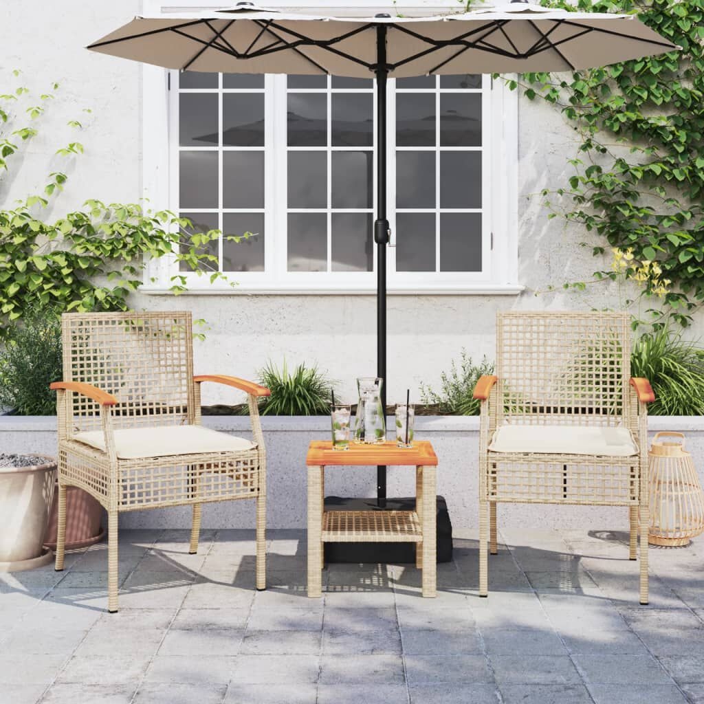 VidaXL Bistroset 3-delig Beige - 35% Korting!