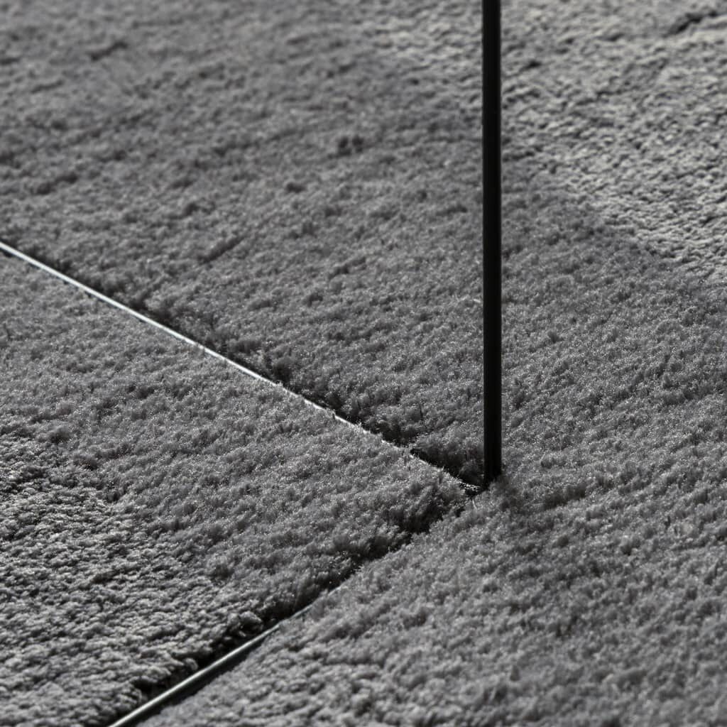 vidaXL HUARTE Vloerkleed Antraciet 120x120cm - 47% Korting!