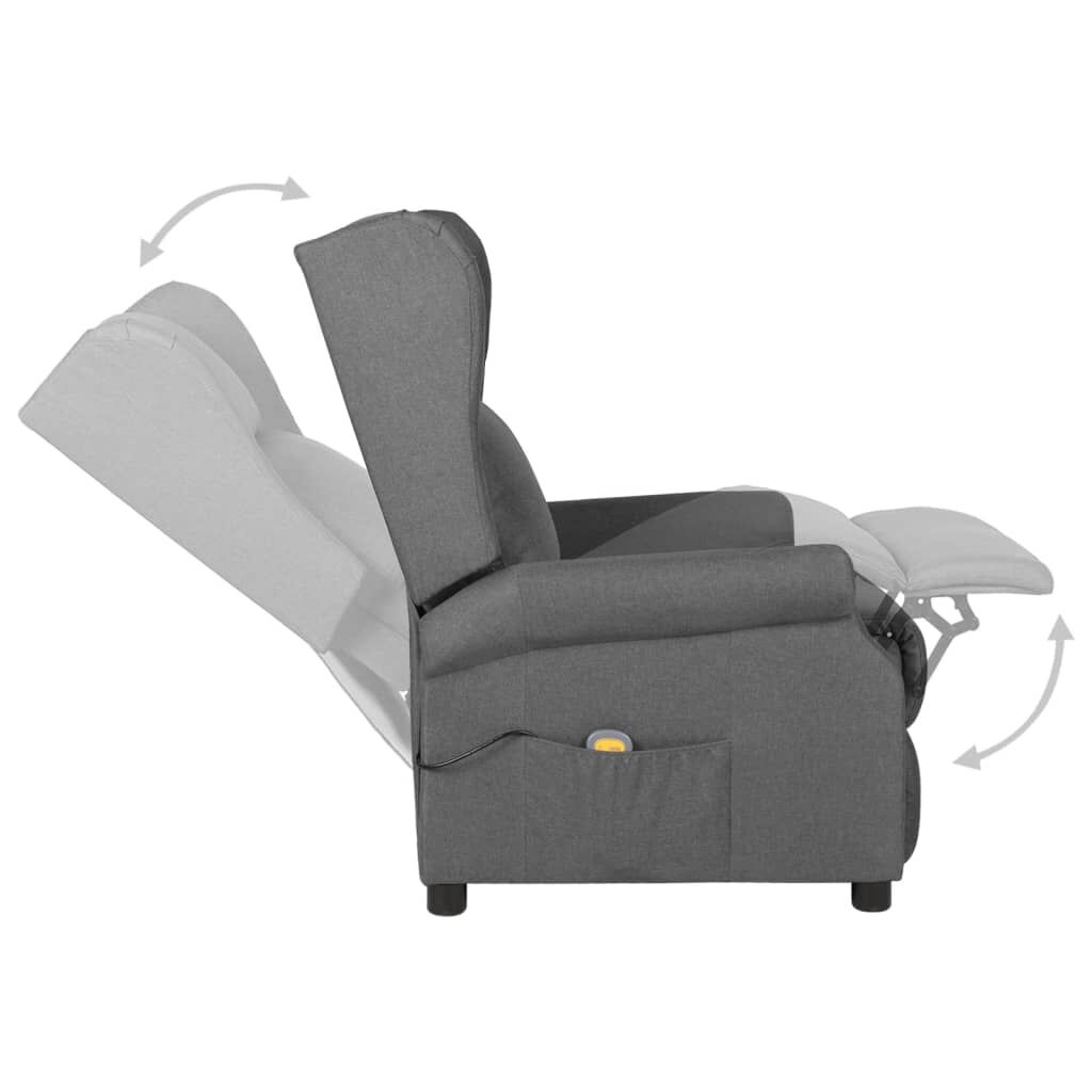 vidaXL Massagestoel Lichtgrijs - 47% Korting!