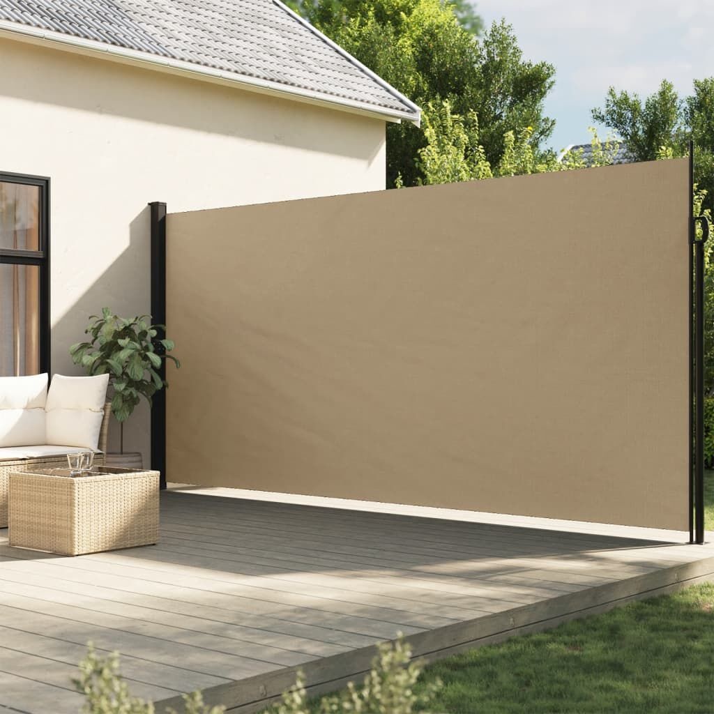vidaXL Uittrekbaar Windscherm 200x500cm Beige - 35% Korting!