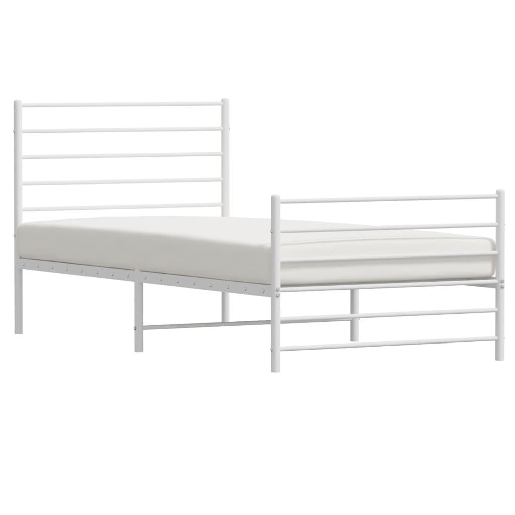 VidaXL Bedframe 90x190 Wit Metaal - 47% Korting!