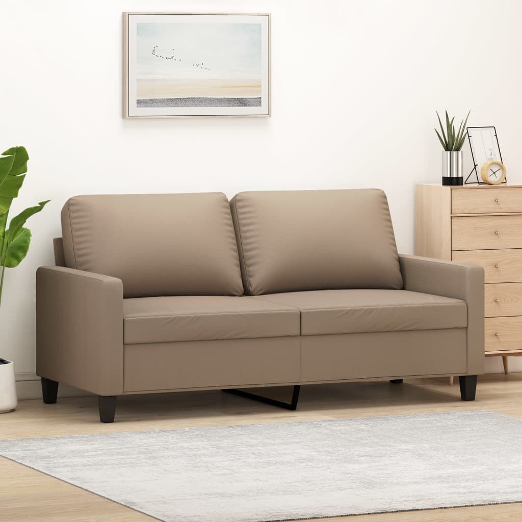 VidaXL 2-zitsbank Cappuccino - Nieuwstaat, 35% Korting!
