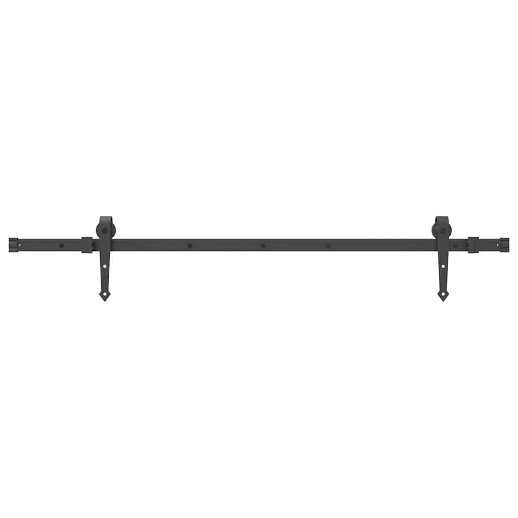 vidaXL Schuifdeur Set 152,5cm Zwart -45% Korting!