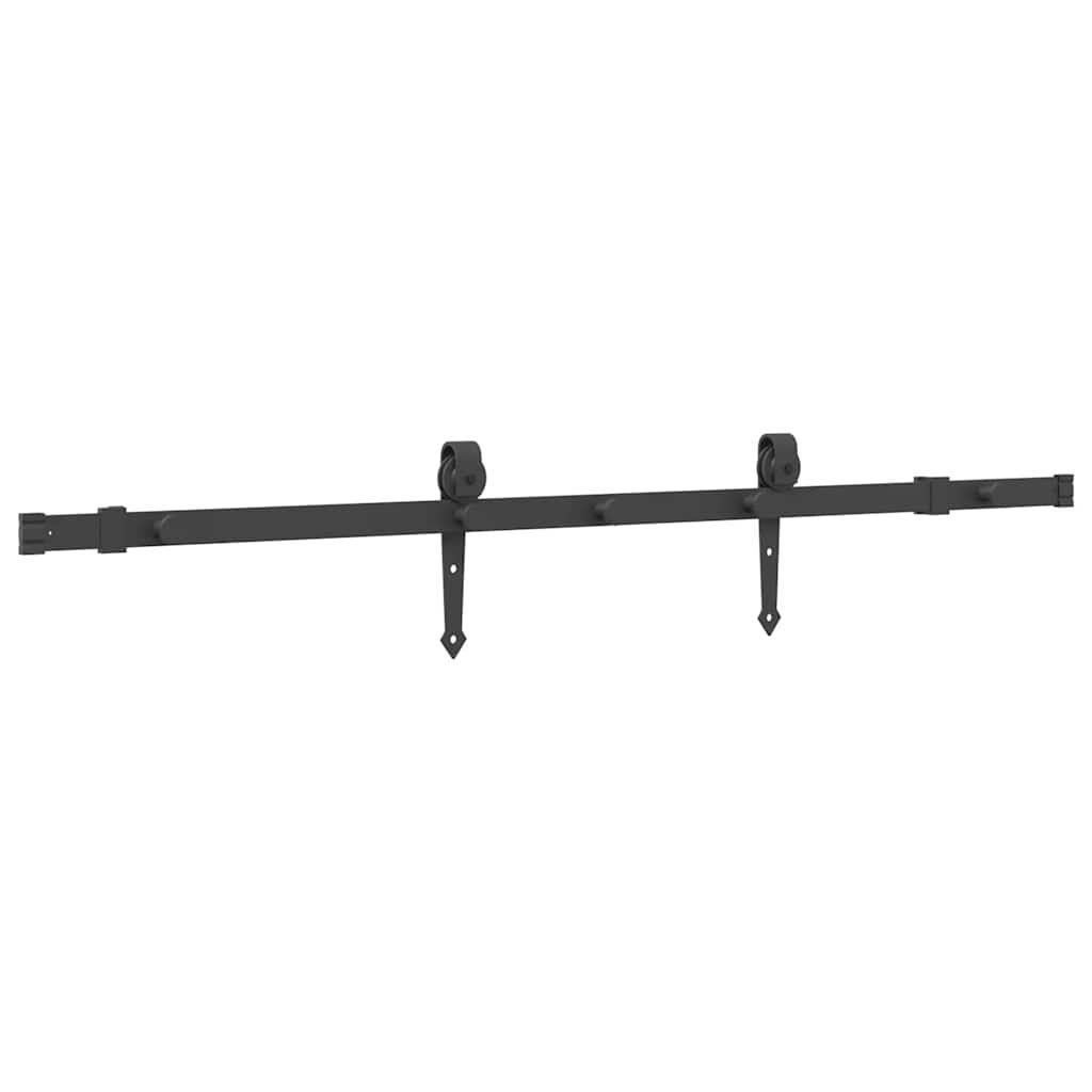 vidaXL Schuifdeur Set 152,5cm Zwart -45% Korting!