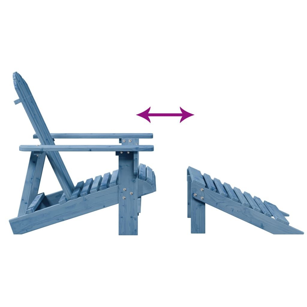 Adirondack Stoel + Voetenbank Blauw -35% Korting!