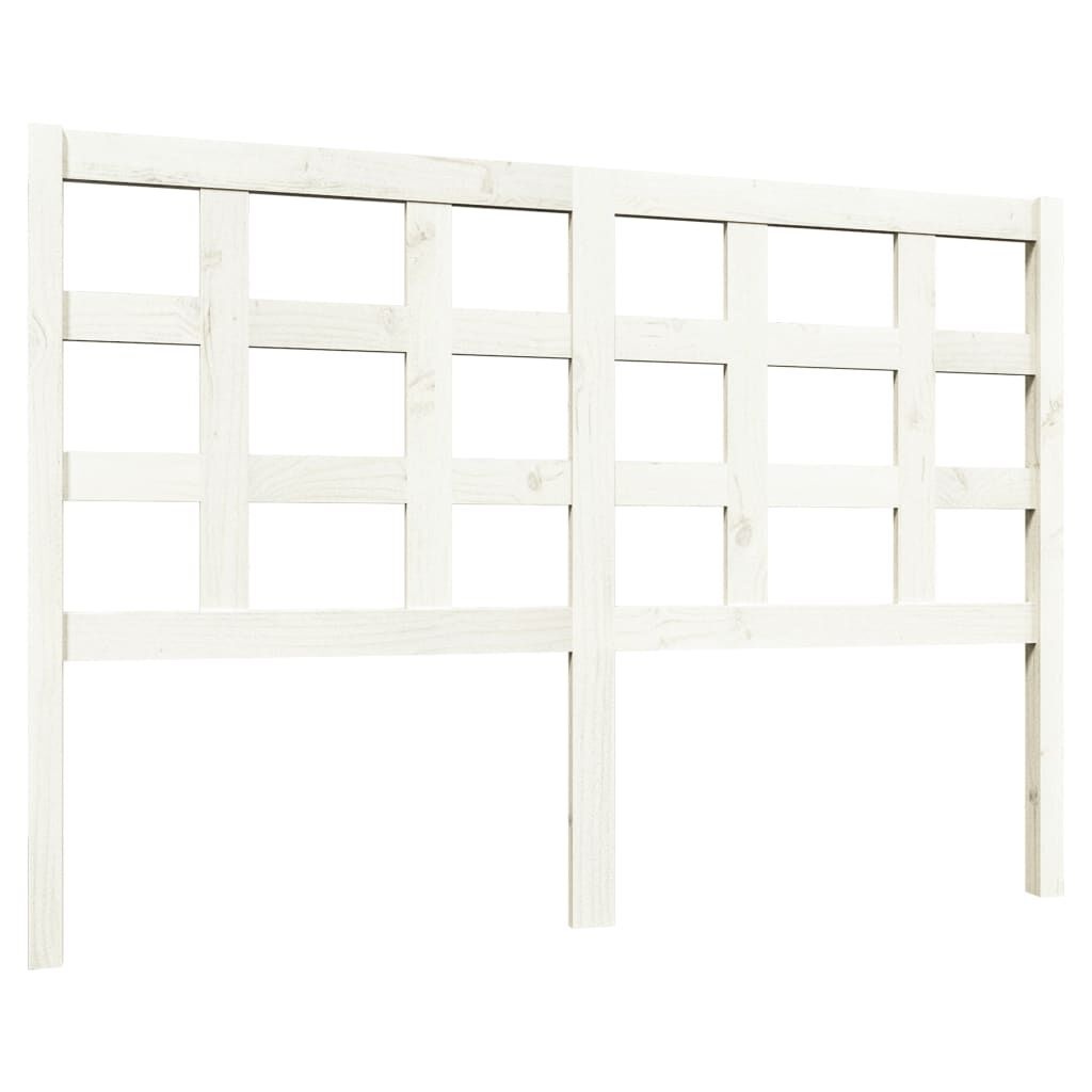 VidaXL Hoofdbord Grenenhout Wit 140cm -35% Korting!