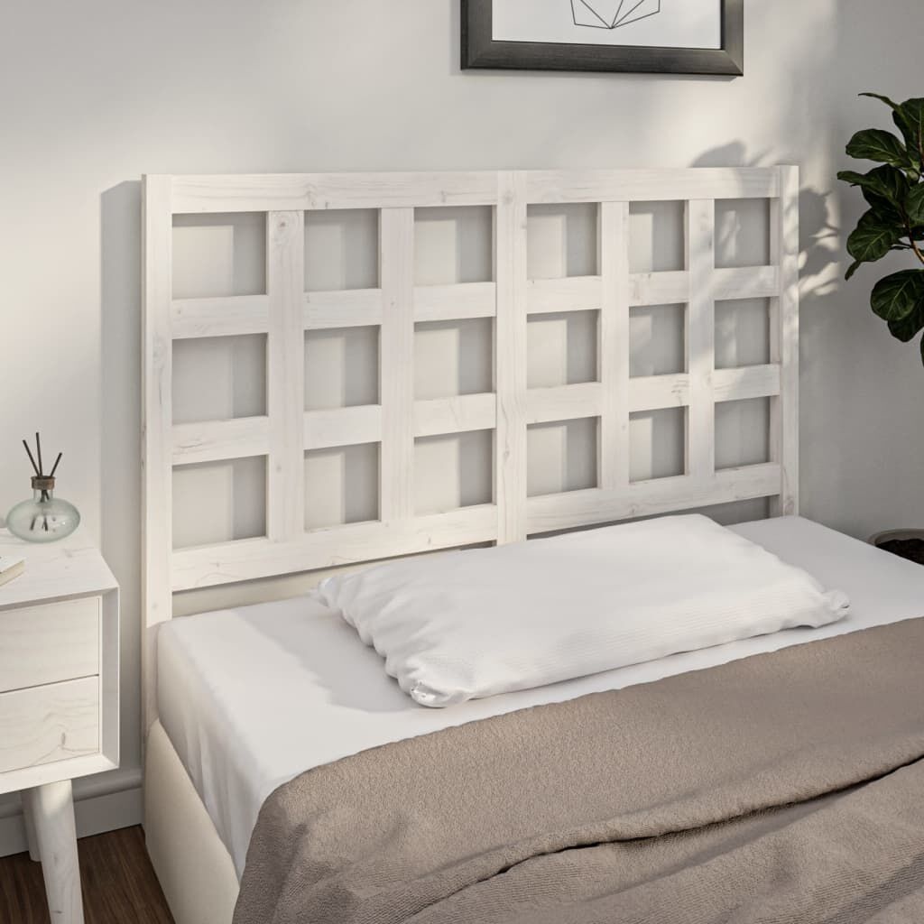 VidaXL Hoofdbord Grenenhout Wit 140cm -35% Korting!